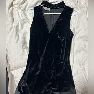 Black Velvet Midi Dress